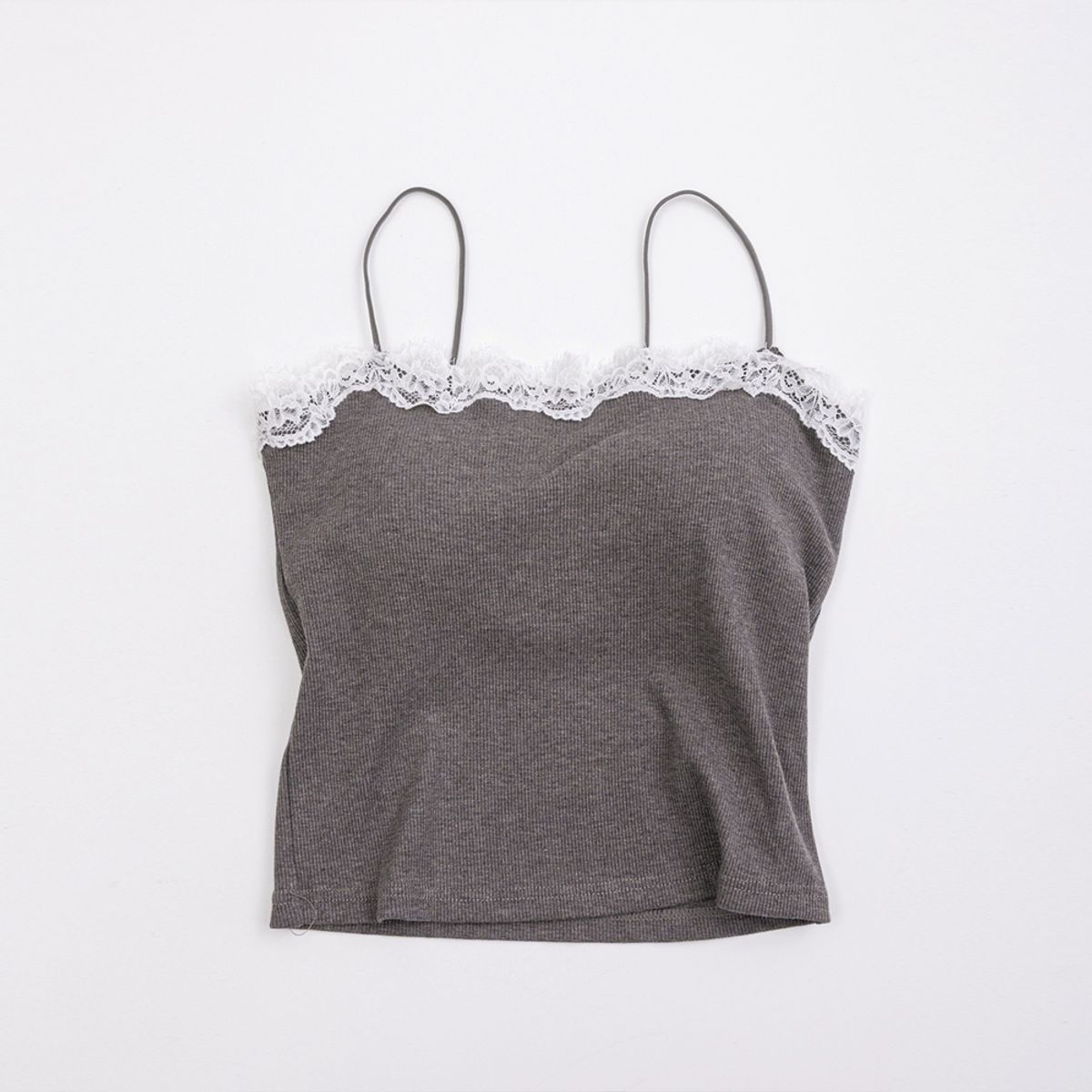 던드롭(DUNDROP) DD_Lace neckline tank top_3color