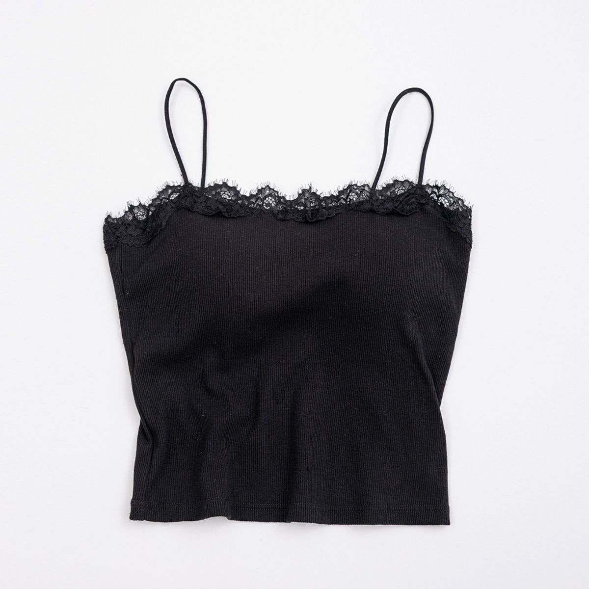 던드롭(DUNDROP) DD_Lace neckline tank top_3color