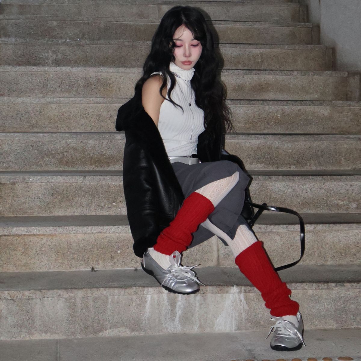 코어오브알케미(COREOFALCHEMY) [COA line]컴포트 플리에 메리제인 실버