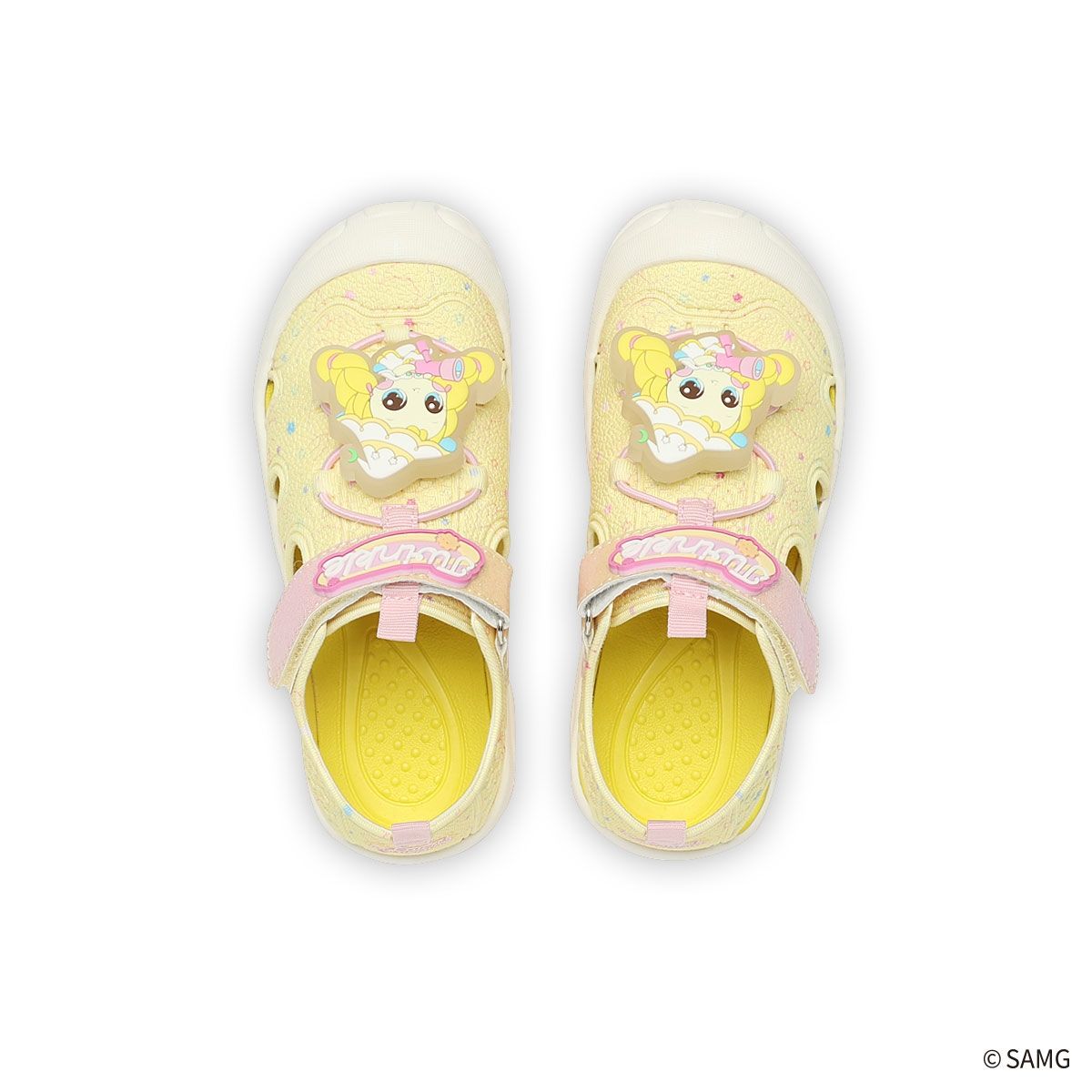 슈마커 키즈(SHOEMARKERKIDS) 웨버 캐치 티니핑 빤짝핑 LED 스포츠 샌들 (0097150) WV25305 YE