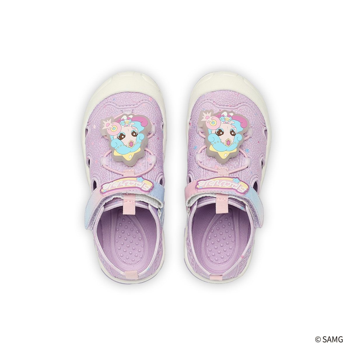 슈마커 키즈(SHOEMARKERKIDS) 웨버 캐치 티니핑 초롱핑 LED 스포츠 샌들 (0097148) WV25305 PL