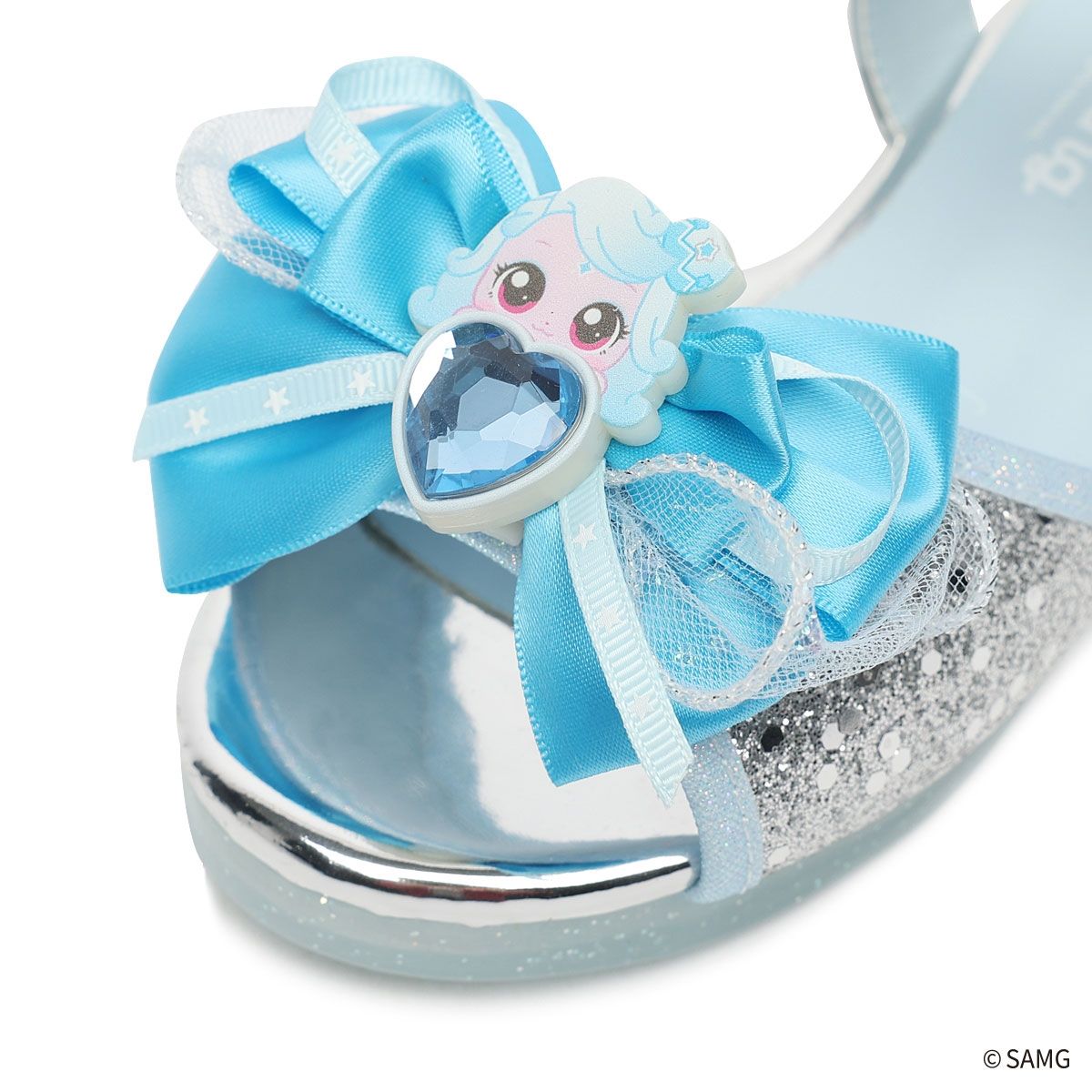 슈마커 키즈(SHOEMARKERKIDS) 웨버 캐치 티니핑 빛나핑 LED 플랫 샌들 (0097155) WV25307 SV