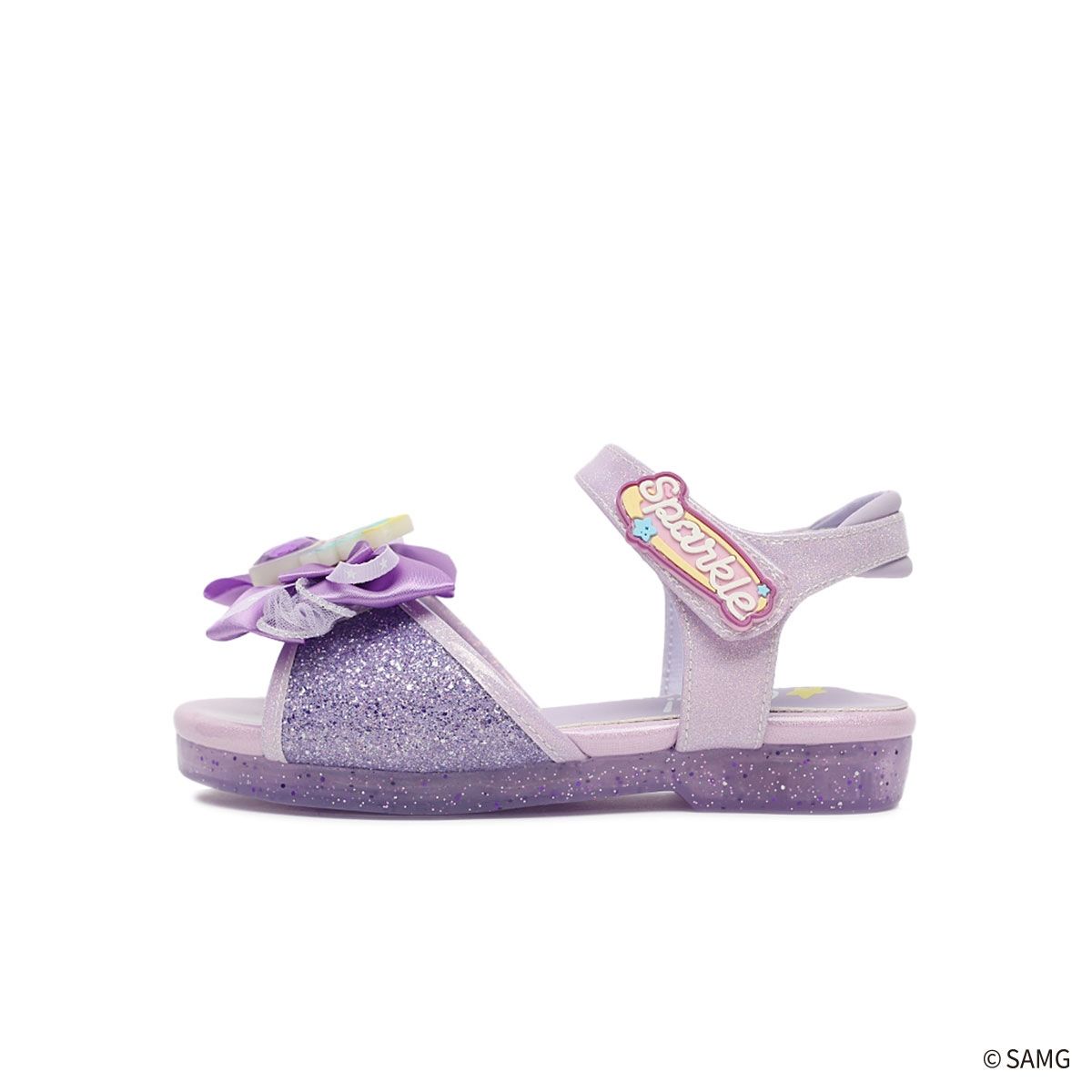 슈마커 키즈(SHOEMARKERKIDS) 웨버 캐치 티니핑 초롱핑 LED 플랫 샌들 (0097154) WV25307 PL