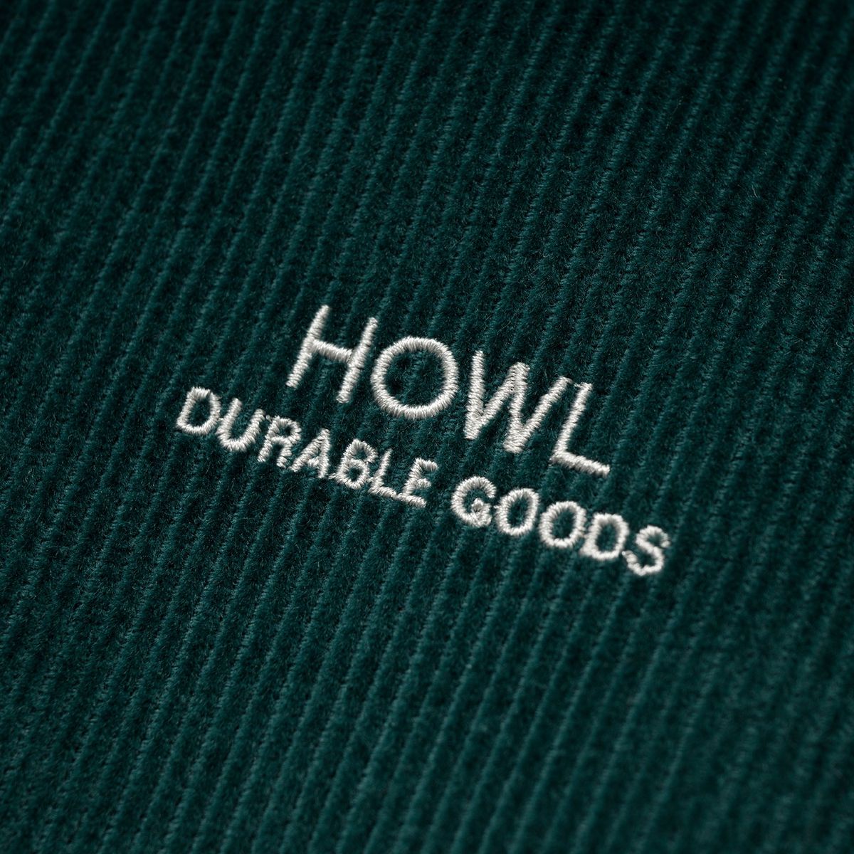 하울 서플라이(HOWL SUPPLY) 코듀로이 하프 집 그린 25/26