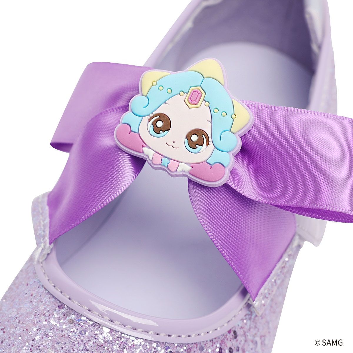 슈마커 키즈(SHOEMARKERKIDS) 웨버 캐치 티니핑 초롱핑 LED 리본 플랫  (0096135) WV25028 PL