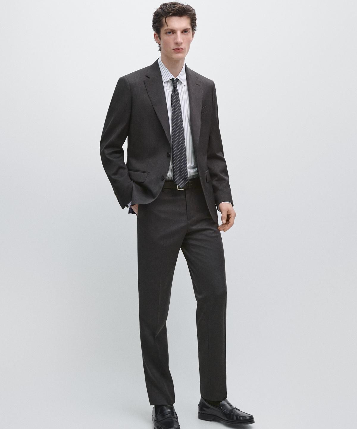 마시모두띠(MASSIMO DUTTI) 콜드 울 수트 팬츠
