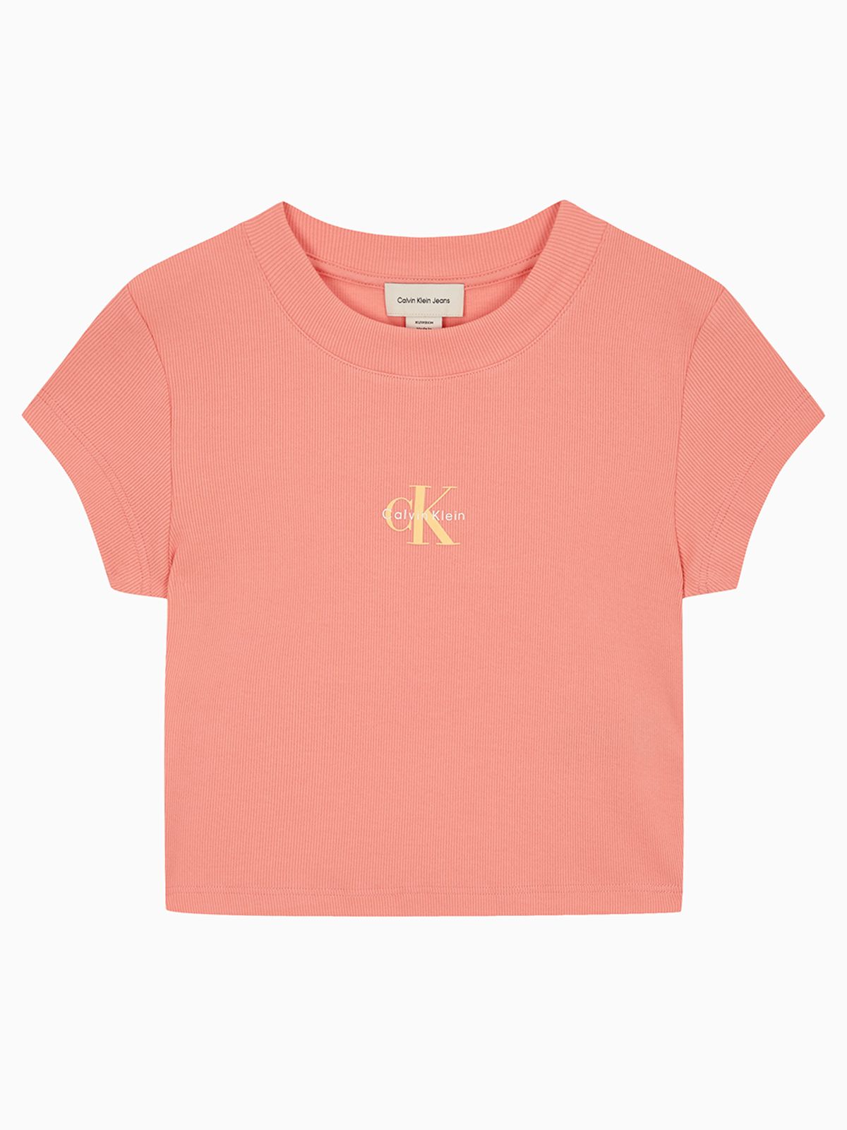 캘빈클라인 진(CALVIN KLEIN JEANS) 여성 모노그램 베이비 반팔 티셔츠 47AB802 VDW