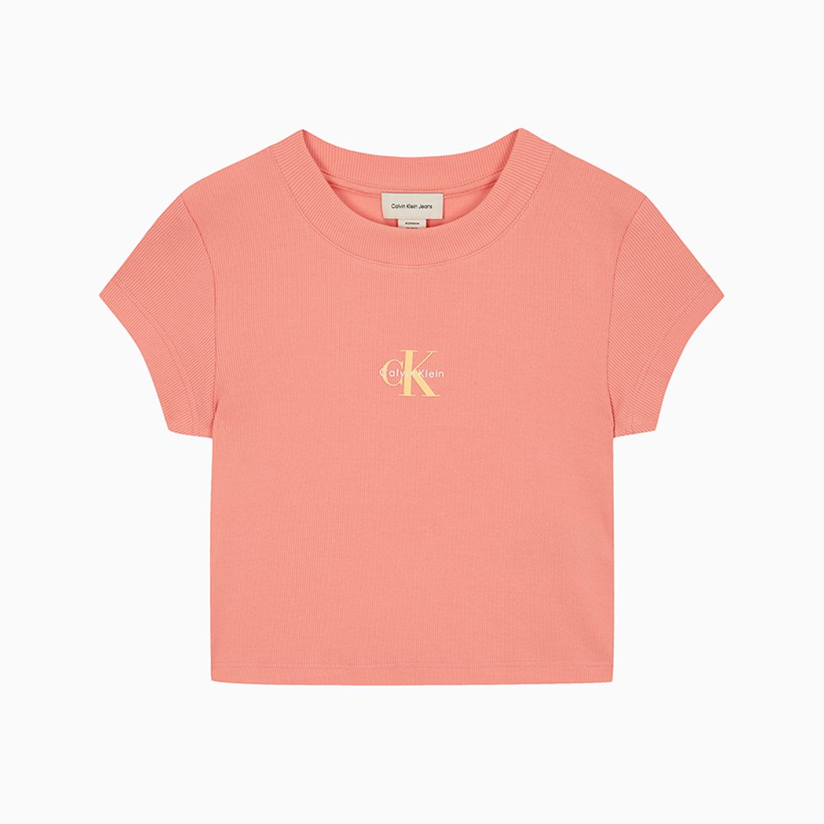캘빈클라인 진(CALVIN KLEIN JEANS) 여성 모노그램 베이비 반팔 티셔츠 47AB802 VDW