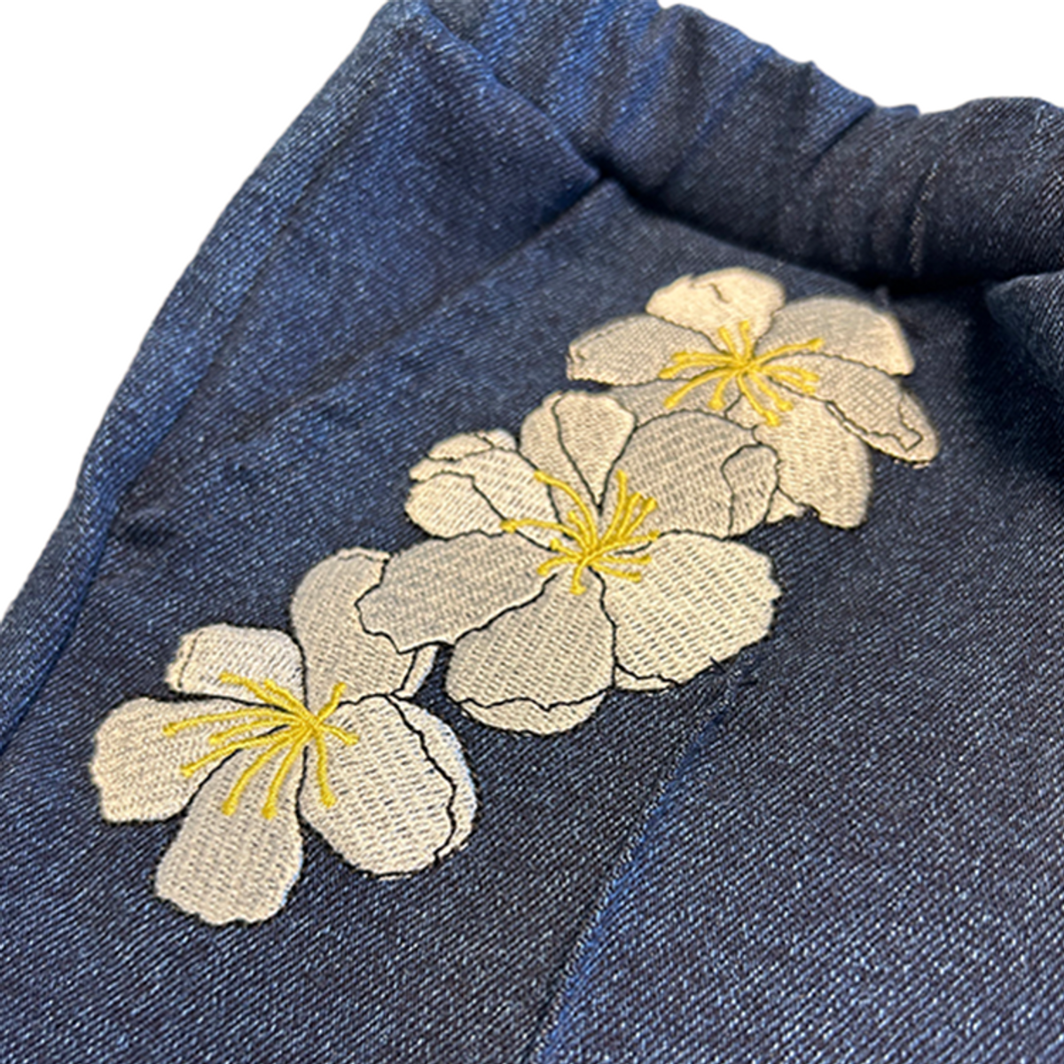 라메종드도도(LA MAISON DE DODO) Simply Dodo Belle Pants with White Flowers_나팔바지