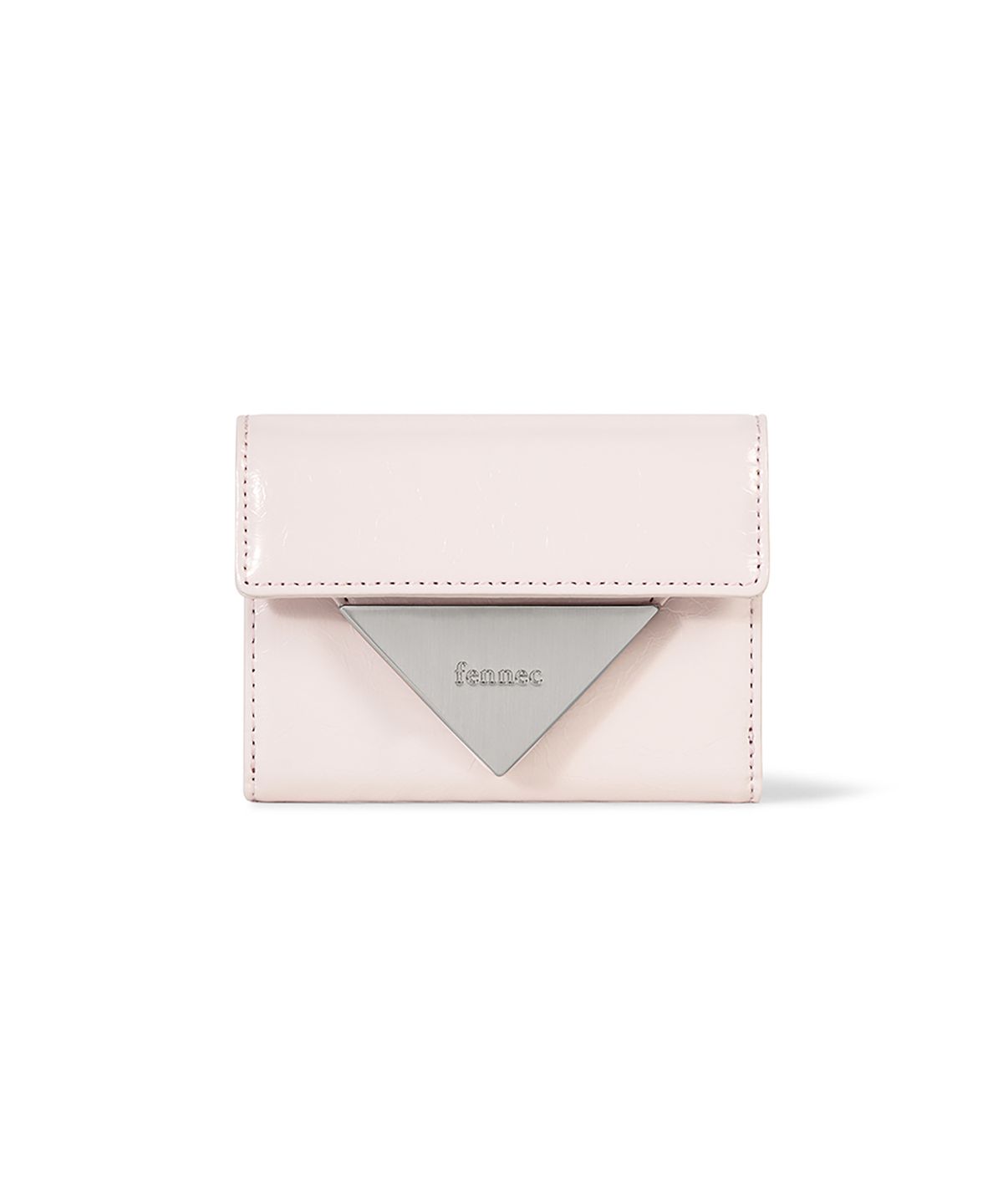 페넥(FENNEC) CRINKLE TRIANGLE DOCO WALLET - BLOSSOM