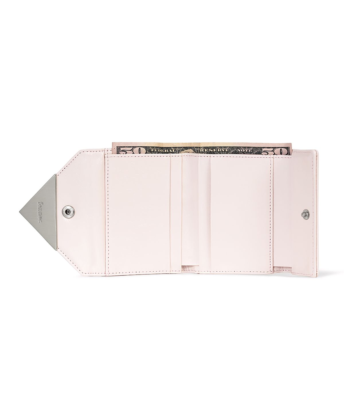 페넥(FENNEC) CRINKLE TRIANGLE DOCO WALLET - BLOSSOM