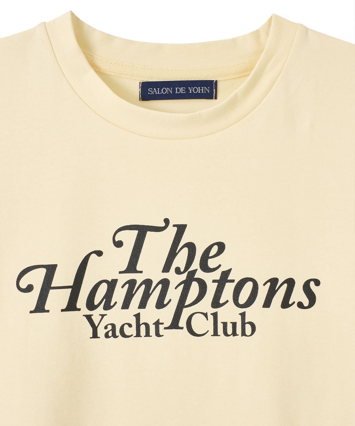 살롱 드 욘(SALON DE YOHN) Hampton Yacht Club Crop T_ Lemon