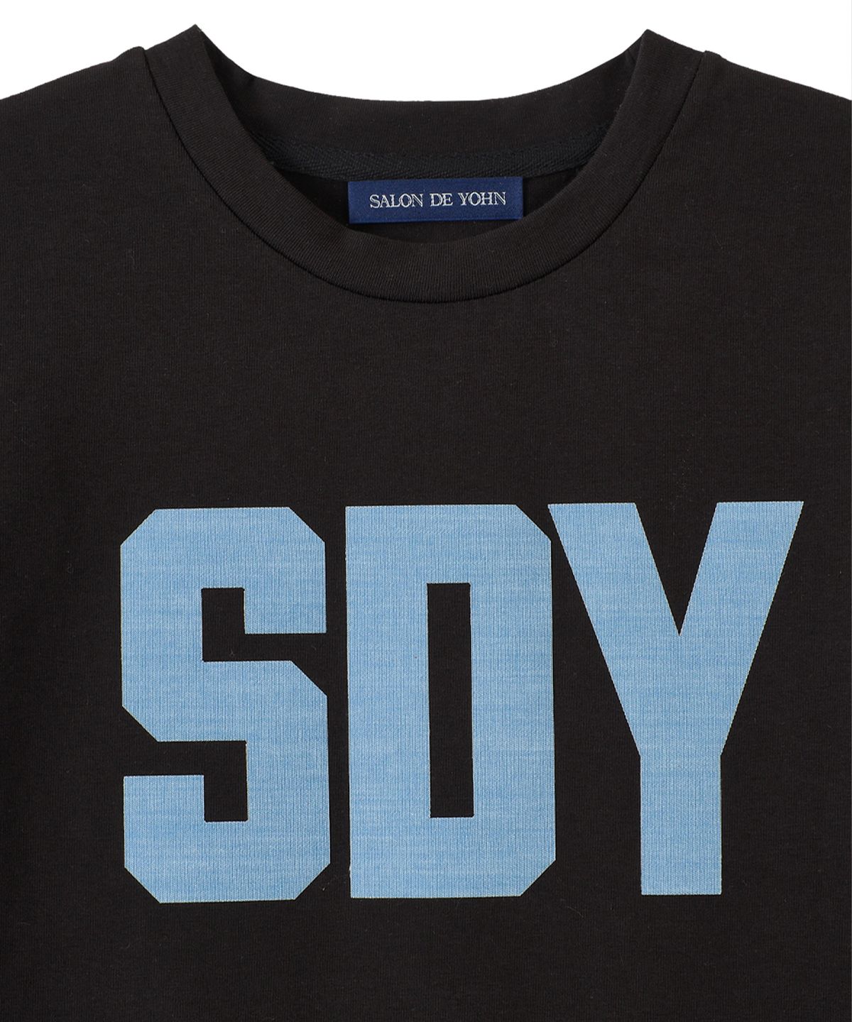 살롱 드 욘(SALON DE YOHN) SDY Logo Crop T_ Black
