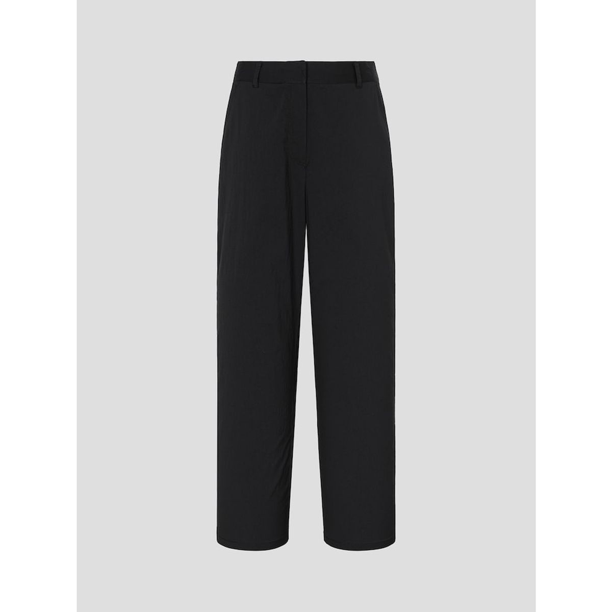 빈폴 레이디스(BEANPOLE LADIES) 나일론 스트레치 혼방 스트레이트 팬츠  블랙 (BF5421C045)