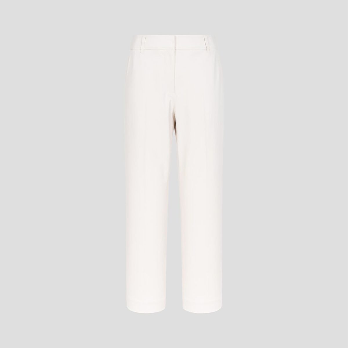 빈폴 레이디스(BEANPOLE LADIES) 폴리 혼방 스트레이트 9부 팬츠  아이보리 (BF5321C910)