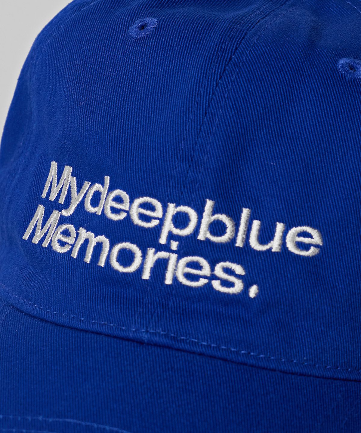 마이딥블루메모리즈(MY DEEP BLUE MEMORIES) MM MY MEMORIES WASHED CAP (BLUE)