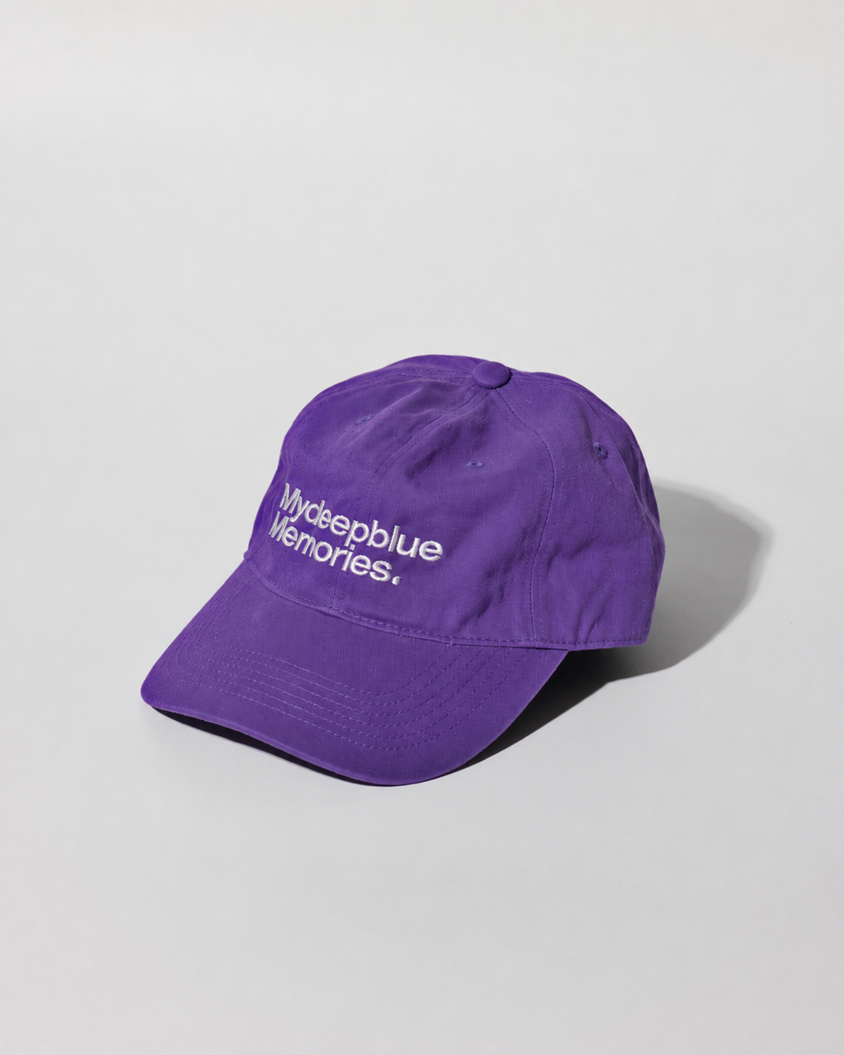 마이딥블루메모리즈(MY DEEP BLUE MEMORIES) MM MY MEMORIES WASHED CAP (PURPLE)
