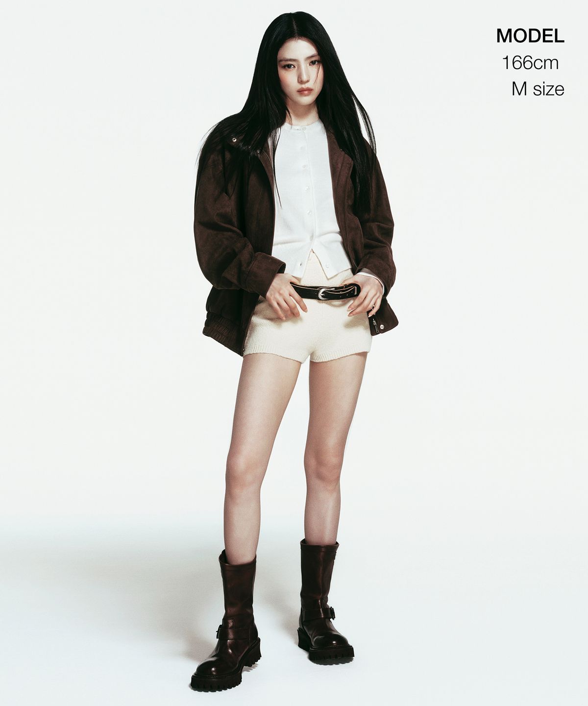 무신사 스탠다드 우먼(MUSINSA STANDARD WOMAN) 우먼즈 신세틱 스웨이드 하이넥 블루종 재킷 [브라운]