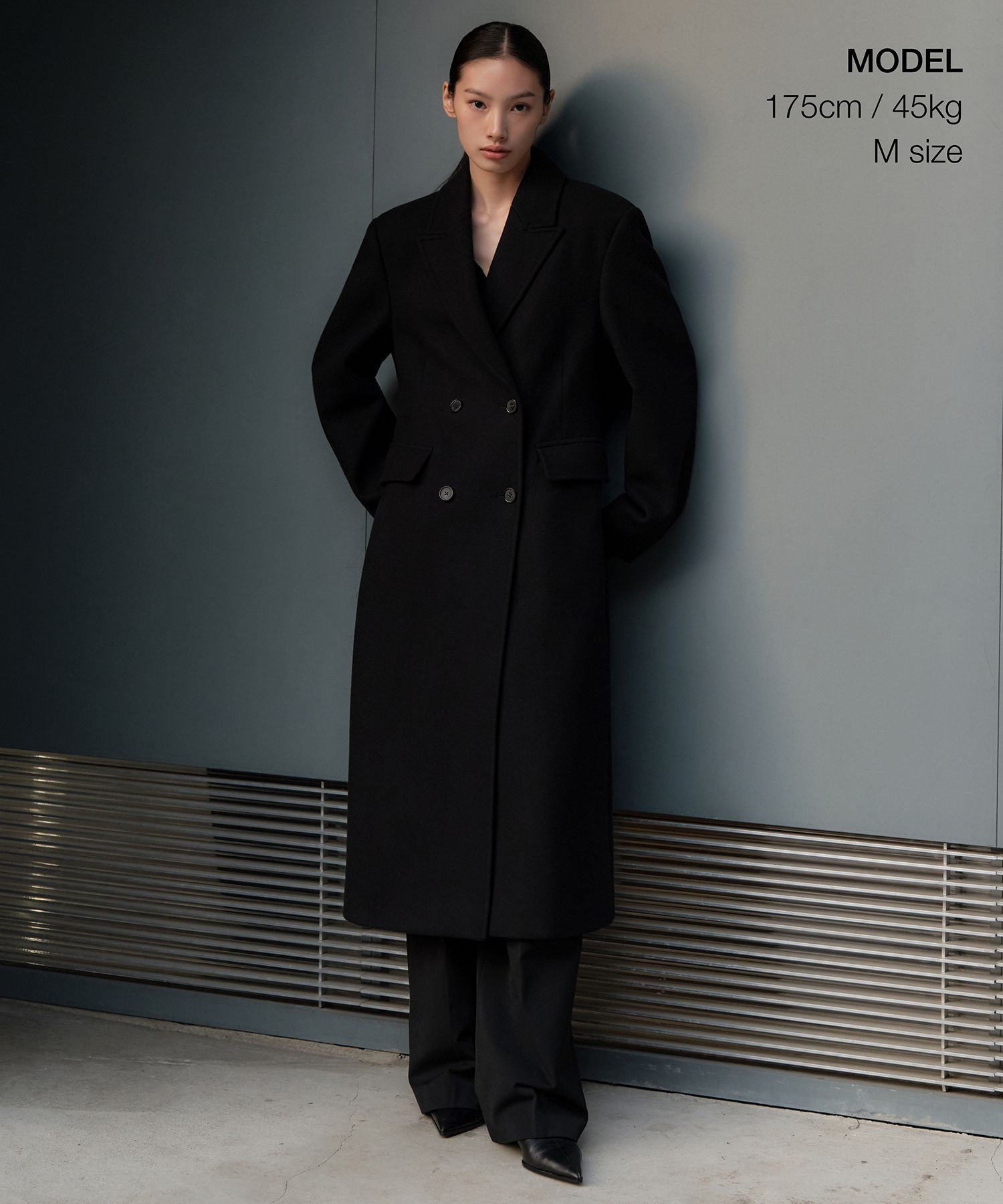 MUSINSA STANDARD WOMAN ロングコート 黒 Mサイズ MUSINSA STANDARD WOMAN ロングコート 黒 Mサイズ - メルカリ