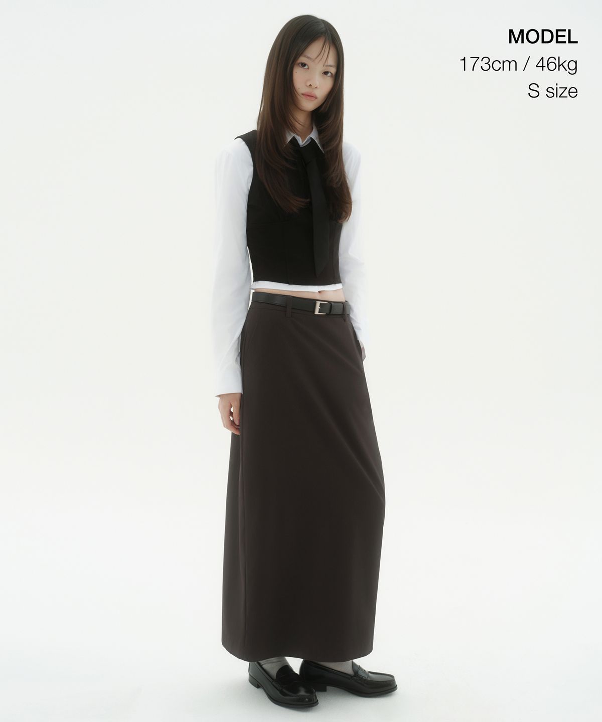무신사 스탠다드 우먼(MUSINSA STANDARD WOMAN) 우먼즈 맥시 스커트 [다크 브라운]