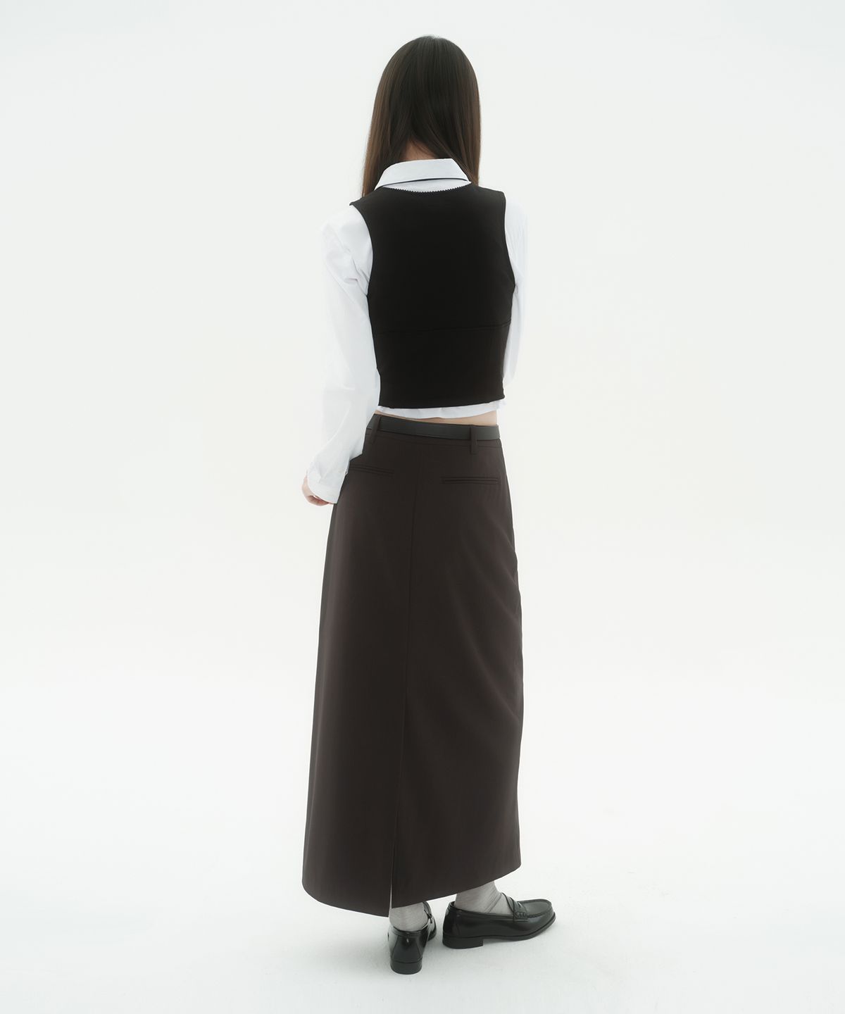 무신사 스탠다드 우먼(MUSINSA STANDARD WOMAN) 우먼즈 맥시 스커트 [다크 브라운]