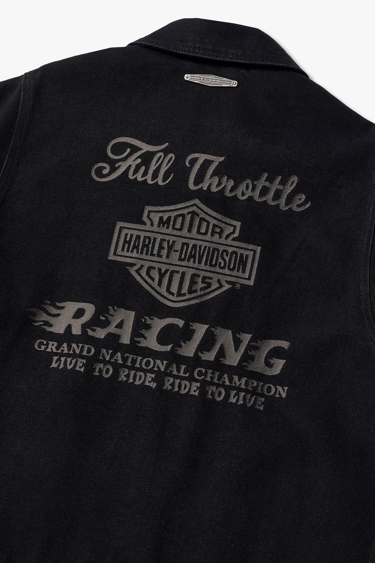 할리데이비슨 컬렉션스®(HARLEY-DAVIDSON COLLECTIONS®) [셋업] 라이더 데님 자켓_블랙 HH15303250