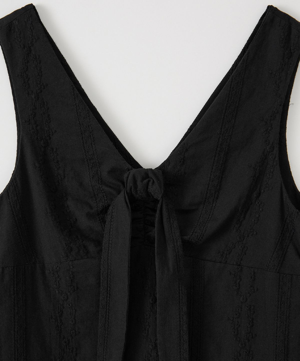 살롱 드 욘(SALON DE YOHN) Hampton Ribbon Mini Dress_ Black