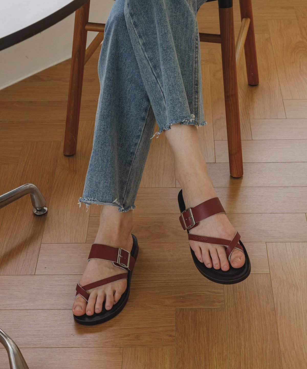 지저스온더워터(JESUS ON THE WATER) JESUS SANDAL Lod 소가죽 스트랩 샌들 2cm  -JOW106 (6color)
