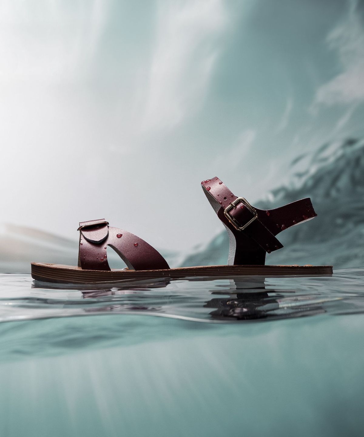 지저스온더워터(JESUS ON THE WATER) JESUS SANDAL Galon 소가죽 스트랩 샌들 2cm - JOW107 (4color)
