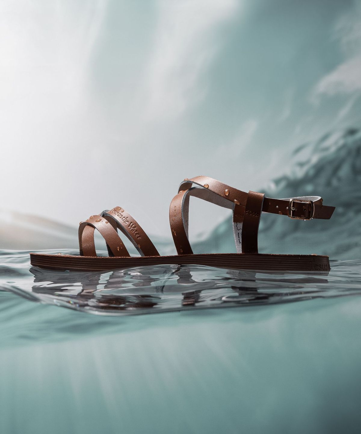 지저스온더워터(JESUS ON THE WATER) JESUS SANDAL Negev 소가죽 스트랩 샌들 2cm -JOW108 (4color)