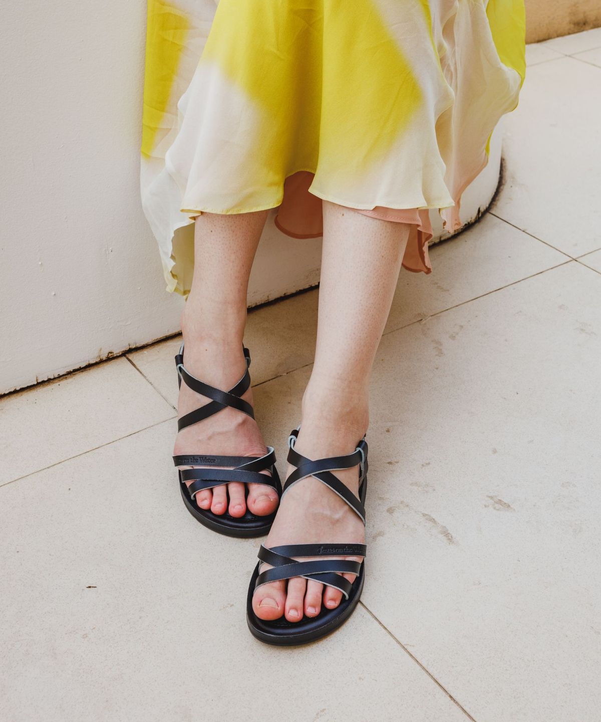 지저스온더워터(JESUS ON THE WATER) JESUS SANDAL Negev 소가죽 스트랩 샌들 2cm -JOW108 (4color)