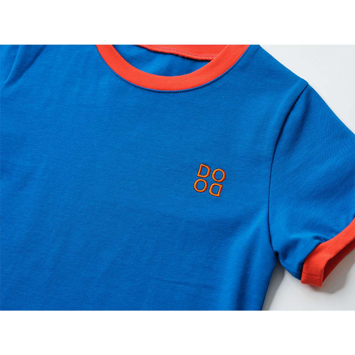 라메종드도도(LA MAISON DE DODO) BASIC DODO Ringer T Shirt_Blue / Orange_반팔티