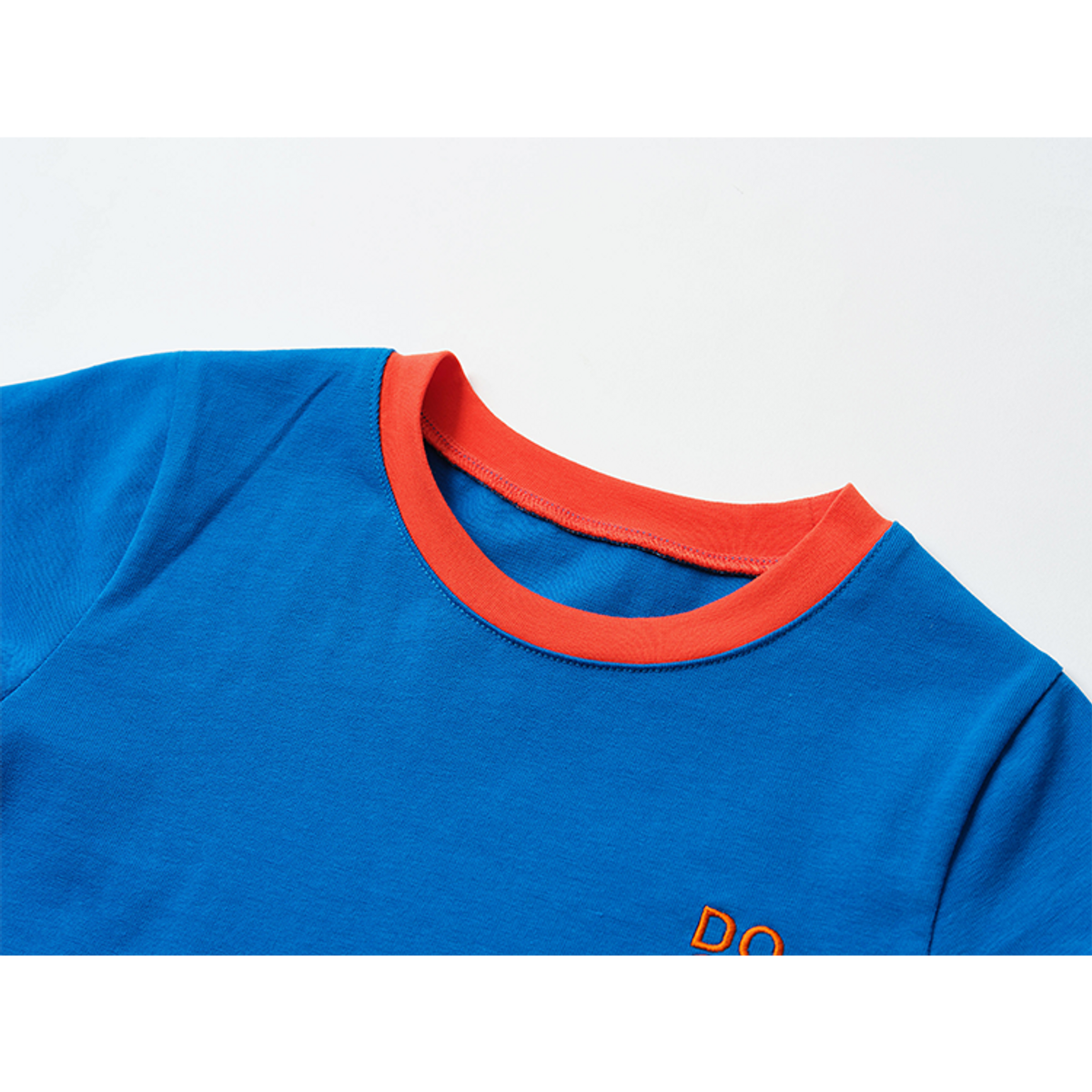 라메종드도도(LA MAISON DE DODO) BASIC DODO Ringer T Shirt_Blue / Orange_반팔티