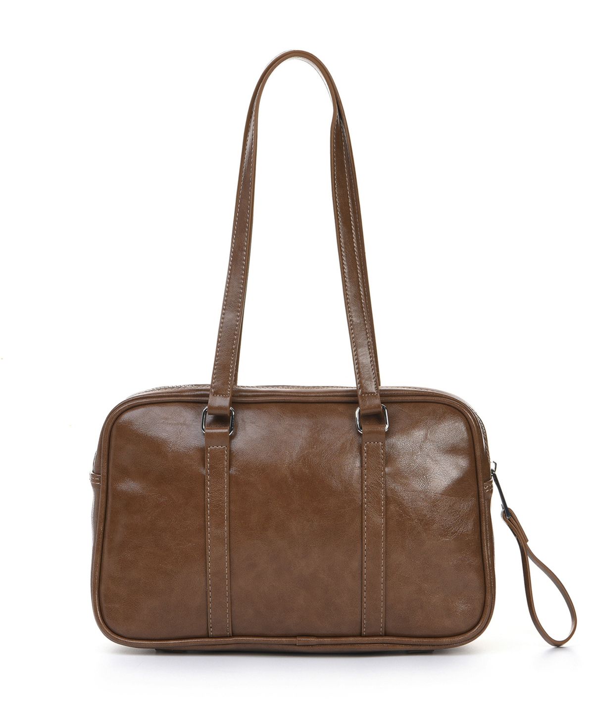 닉앤니콜(NICK&NICOLE) CRYSTAL LEATHER BOSTON BAG_CAMEL