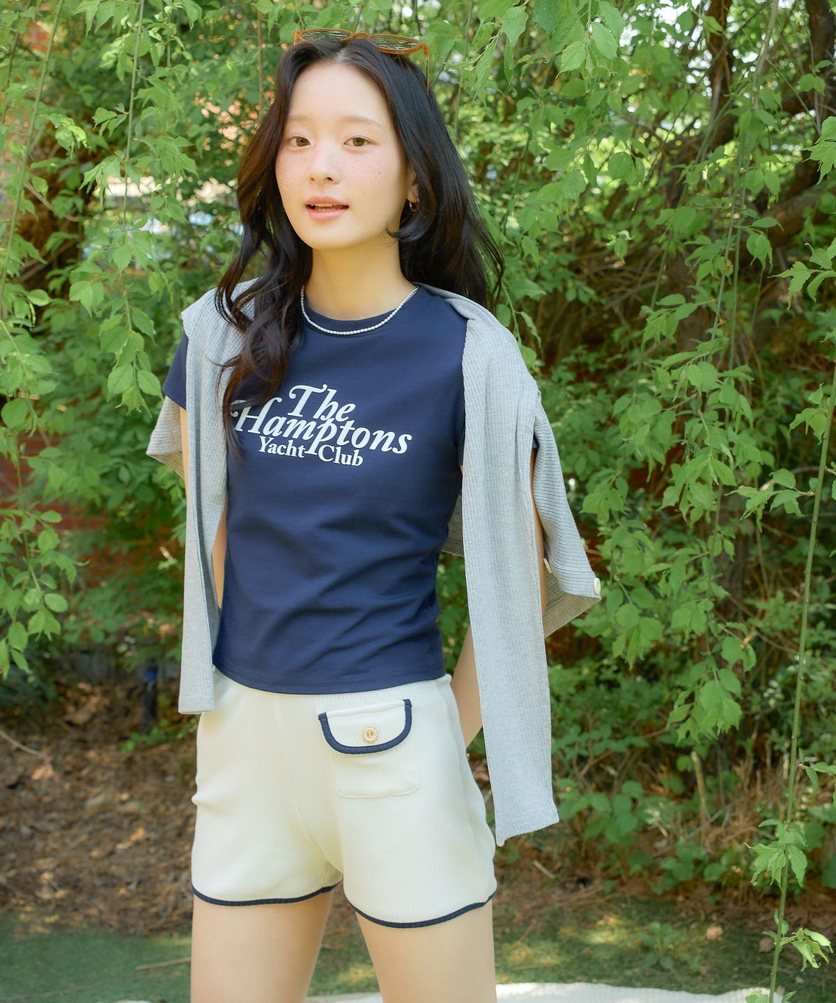 살롱 드 욘(SALON DE YOHN) Pocket Point Short Pants_ Ivory