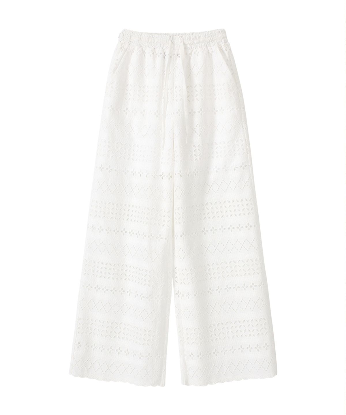살롱 드 욘(SALON DE YOHN) Hampton Breeze Wide Pants_ White
