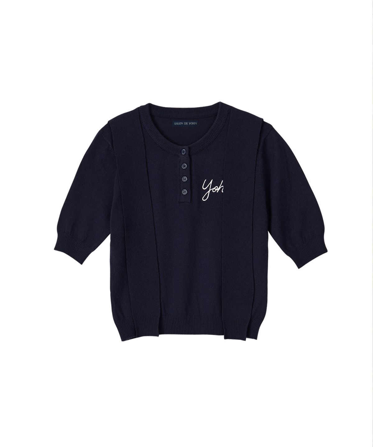 살롱 드 욘(SALON DE YOHN) Harbor Shawl Knit_ Navy