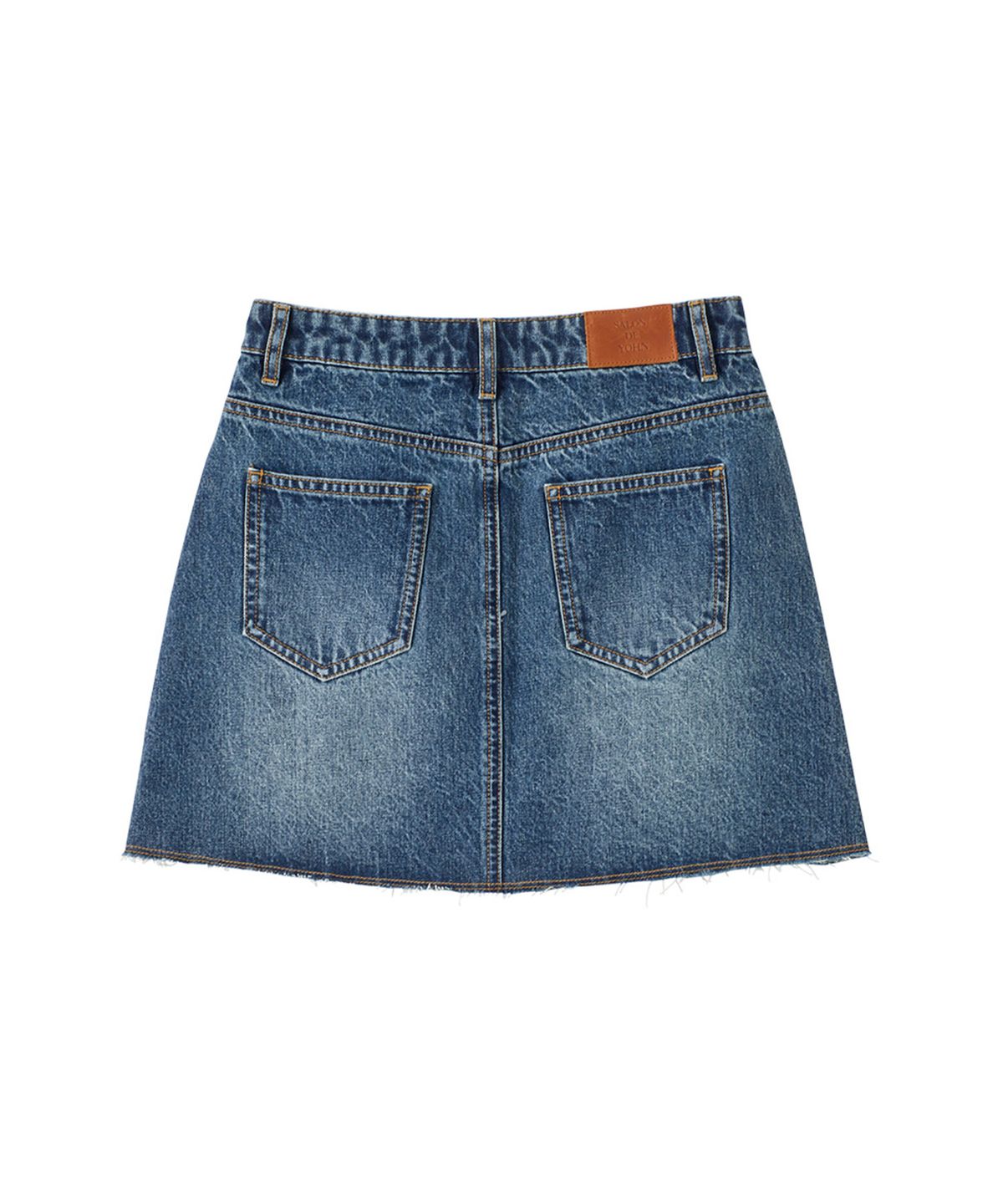살롱 드 욘(SALON DE YOHN) Classic Denim Mini Skirt_ Blue