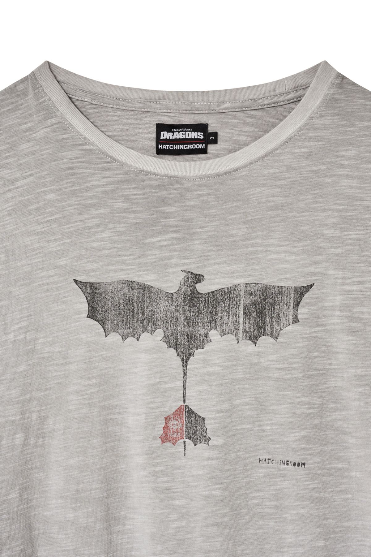 해칭룸(HATCHINGROOM) Toothless Slub Tee Grey