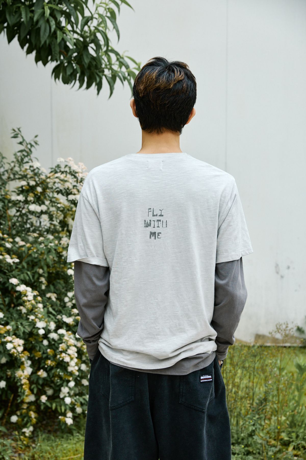 해칭룸(HATCHINGROOM) Toothless Slub Tee Grey