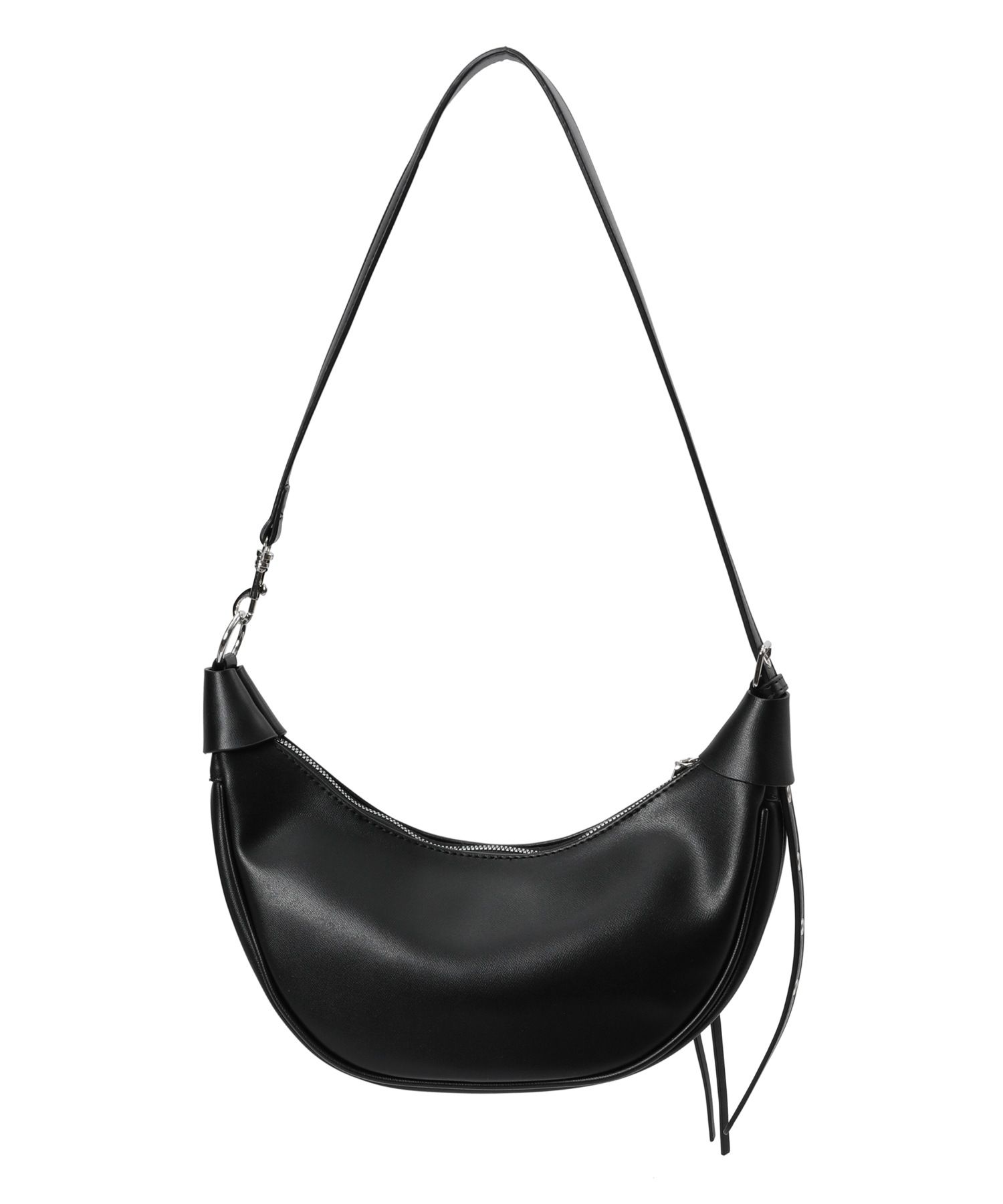 ■MUCENT■ Moonbella l Logo Crescent Hobo Crossbody Bag MUSINSA | MUCENT Moonbella Metal Logo Crescent Hobo