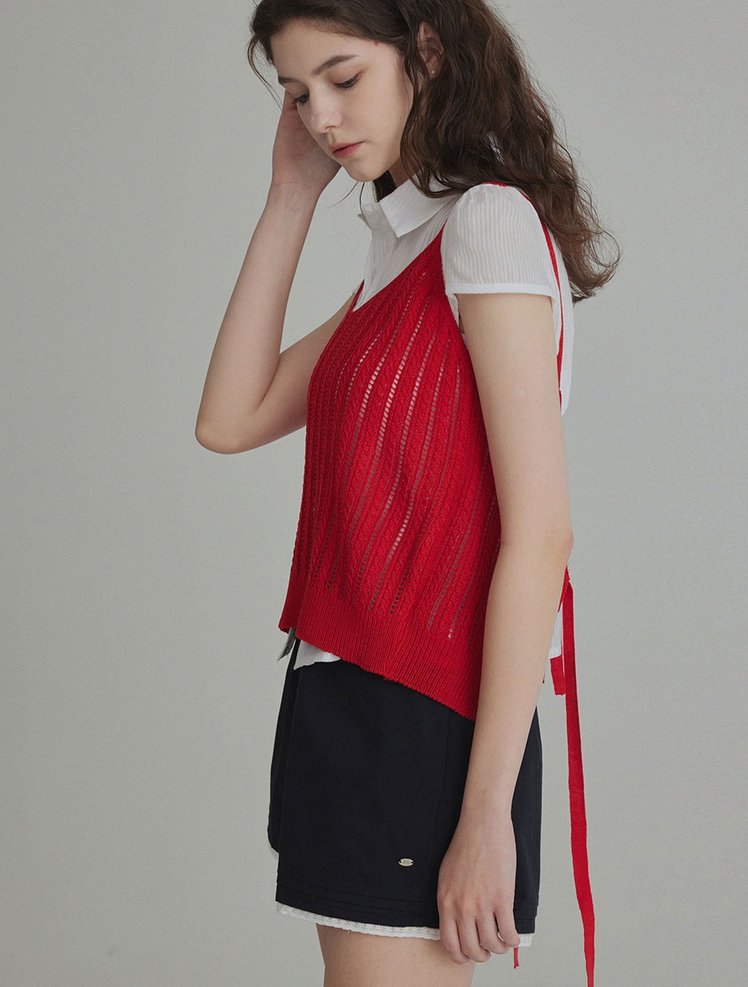 MUSINSA | TWEE Rohem lace color banding short pants