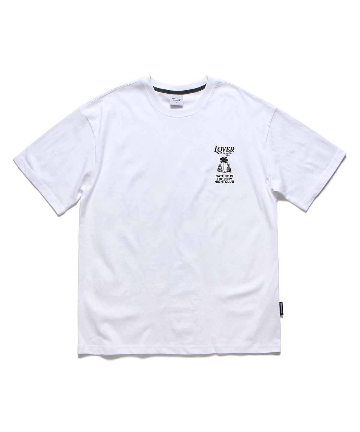 앱놀머씽(ABNORMALTHING) 러버 오버핏 티셔츠 네이비 (LOVER T-SHIRT NAVY)