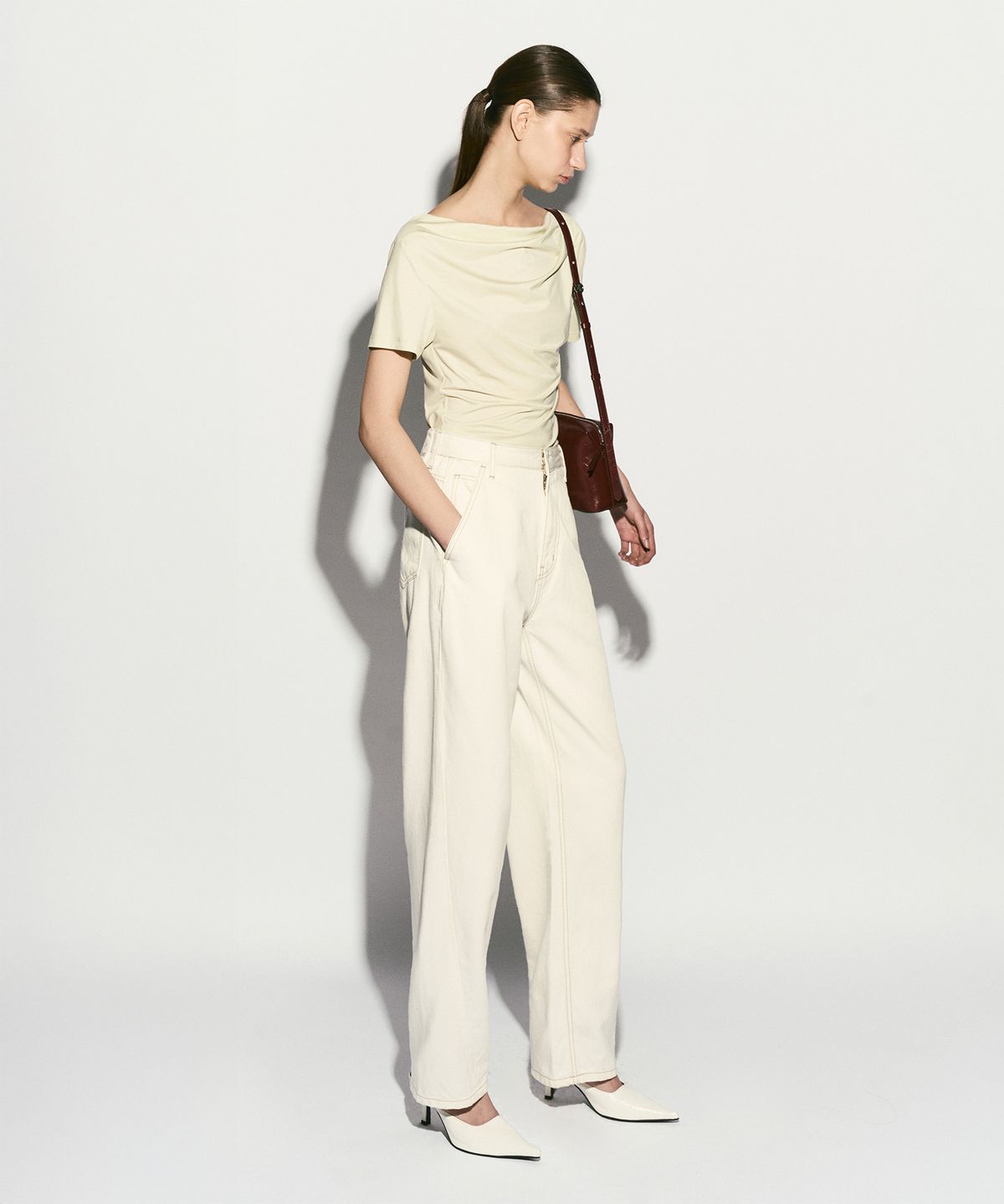 리이(RE RHEE) HIGH WAIST BALLOON PANTS
