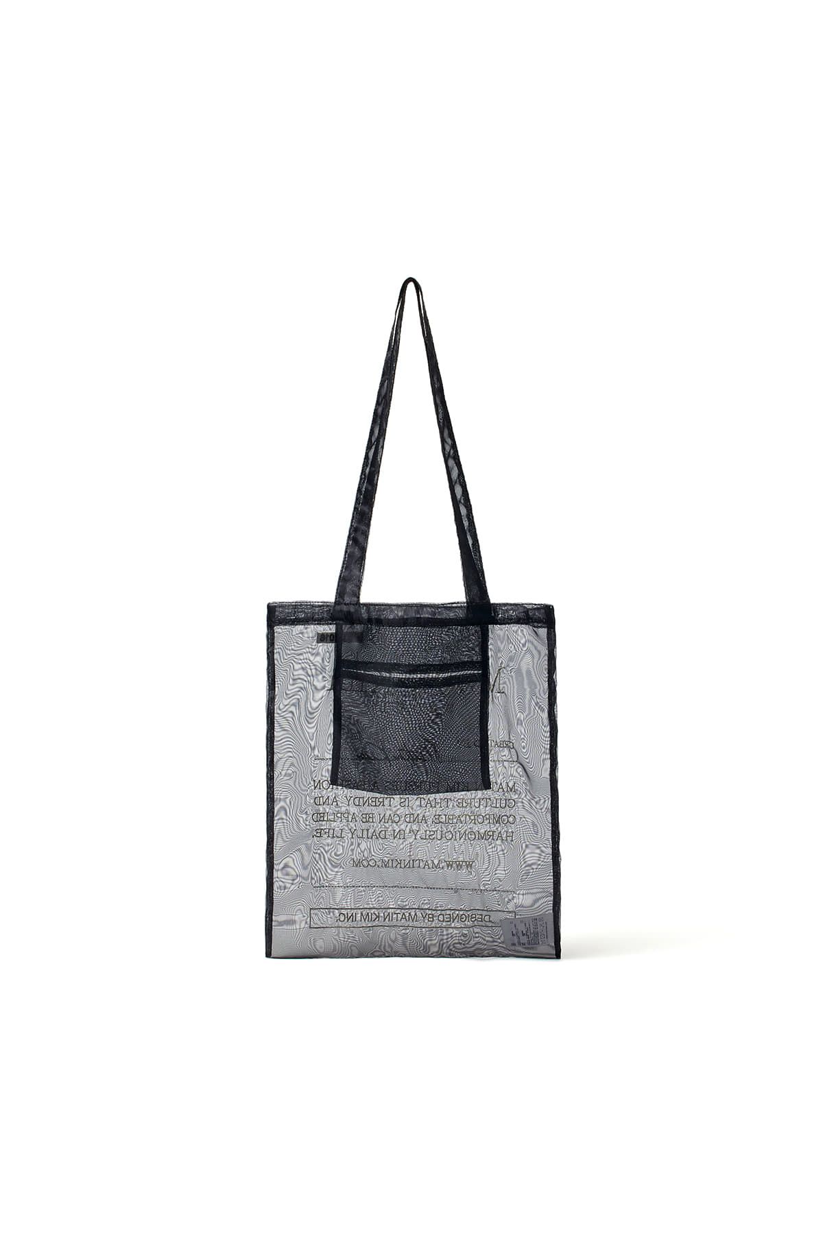 【Matin Kim】★大人気★ ORGANZA ECOBAG ★関税・送料無料★ MUSINSA公式 | MATIN KIM ORGANZA ECOBAG IN BLACK