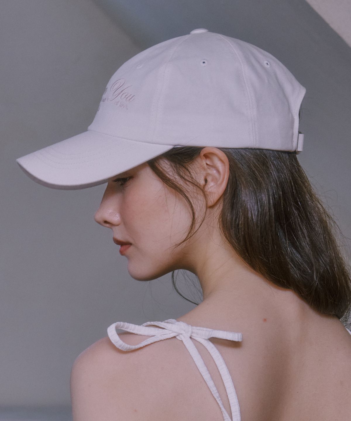 루루슈(LULUCHOU) Crush Ball cap - WHITE
