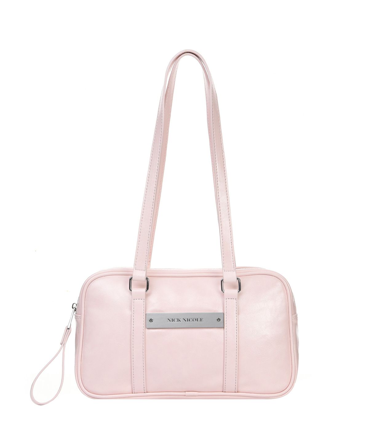 닉앤니콜(NICK&NICOLE) CRYSTAL LEATHER MINI BOSTON BAG_PINK