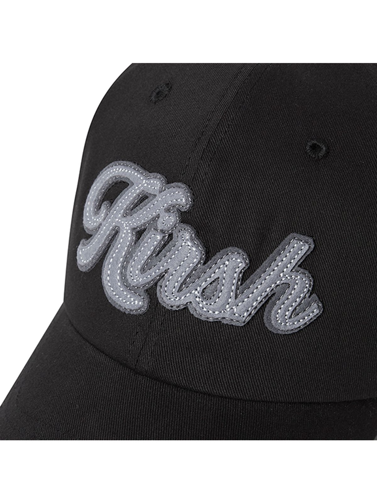 키르시(KIRSH) 키르시 워딩 아플리케 볼캡 [블랙]