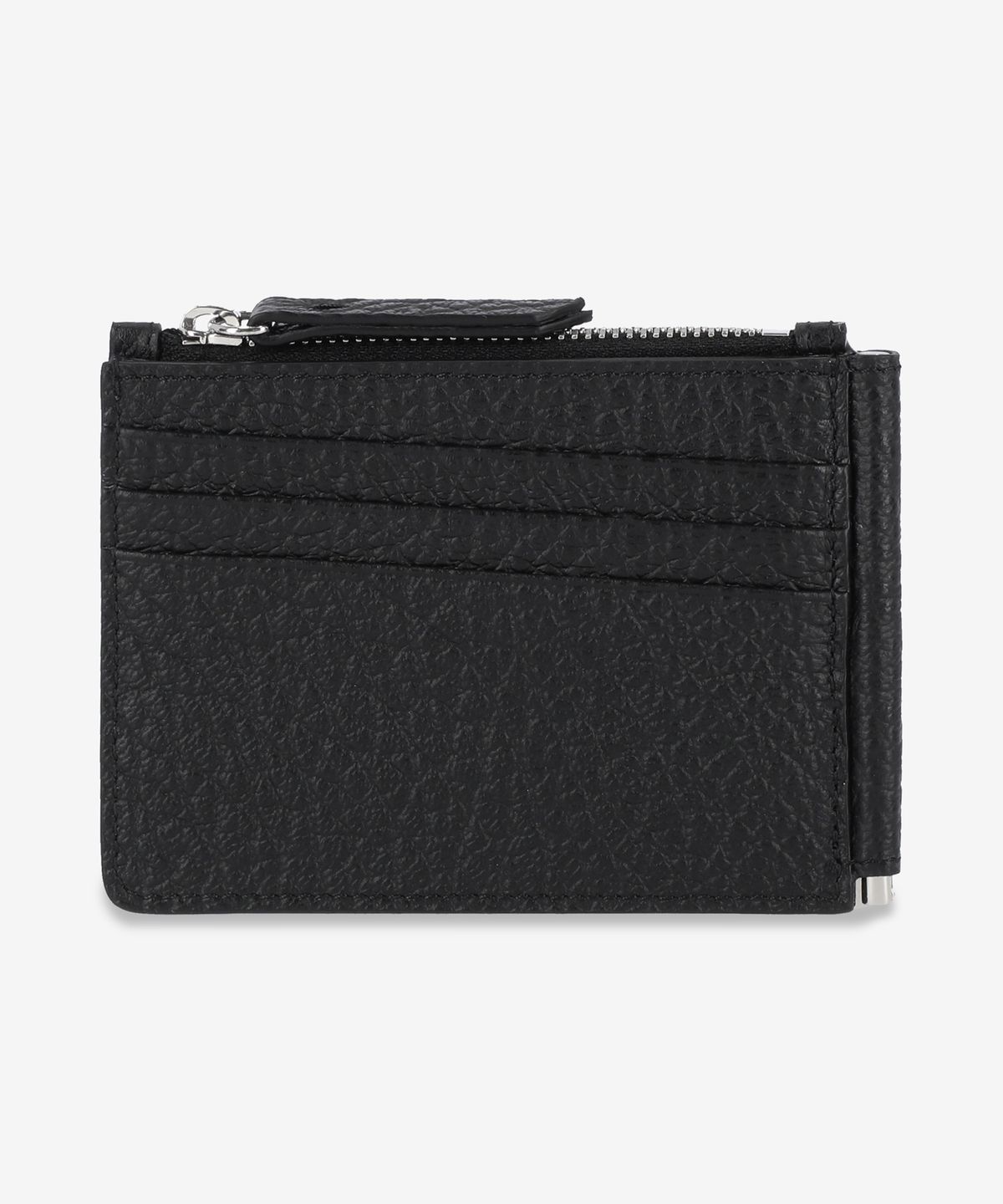 메종 마르지엘라(MAISON MARGIELA) 4 스티치 슬림 2 핀서 지갑 - 블랙 / SA1UI0022P4455T8013