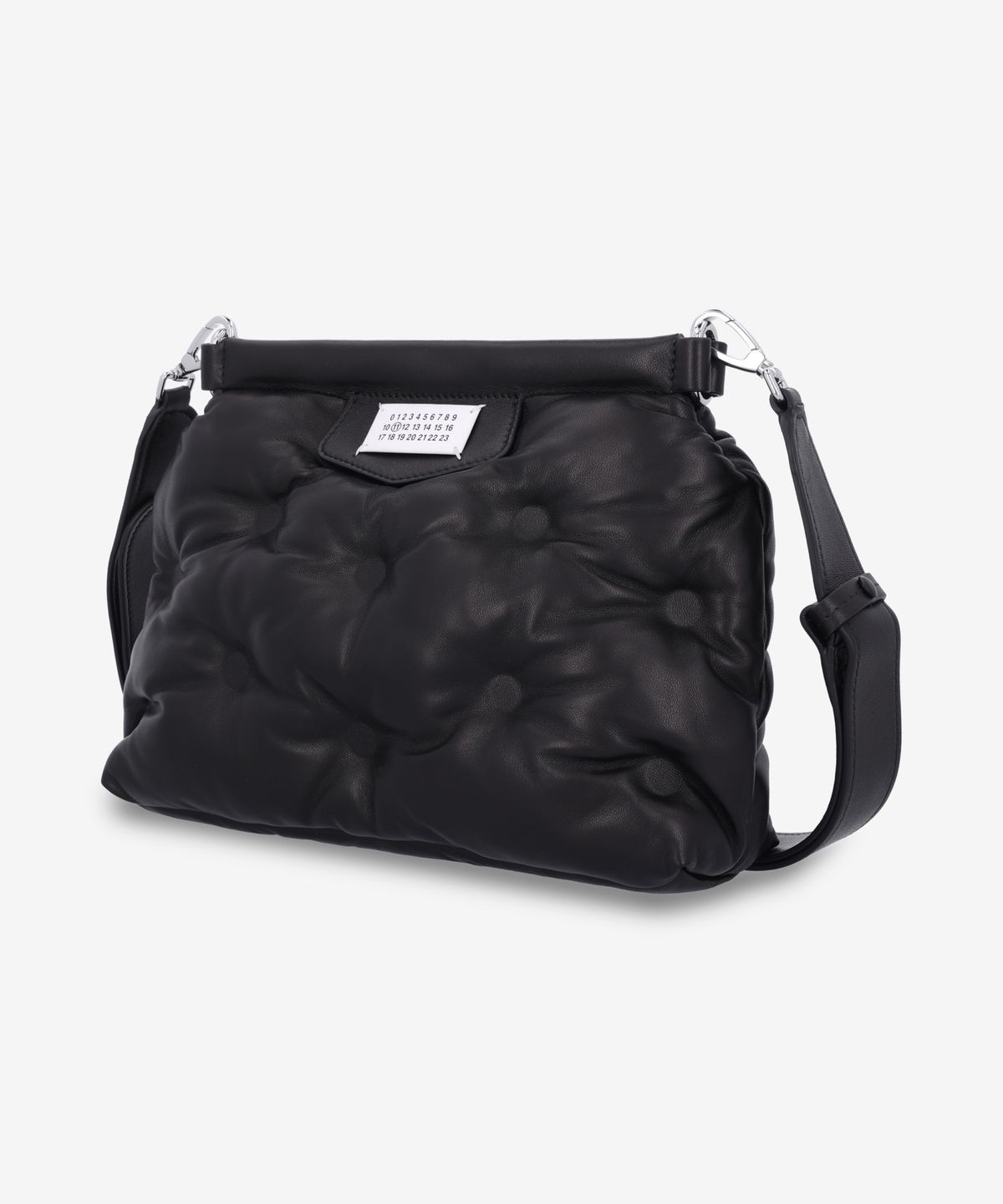 메종 마르지엘라(MAISON MARGIELA) 글램 슬램 클래식 스몰 숄더백 - 블랙 / SB1WG0028P4300T8013